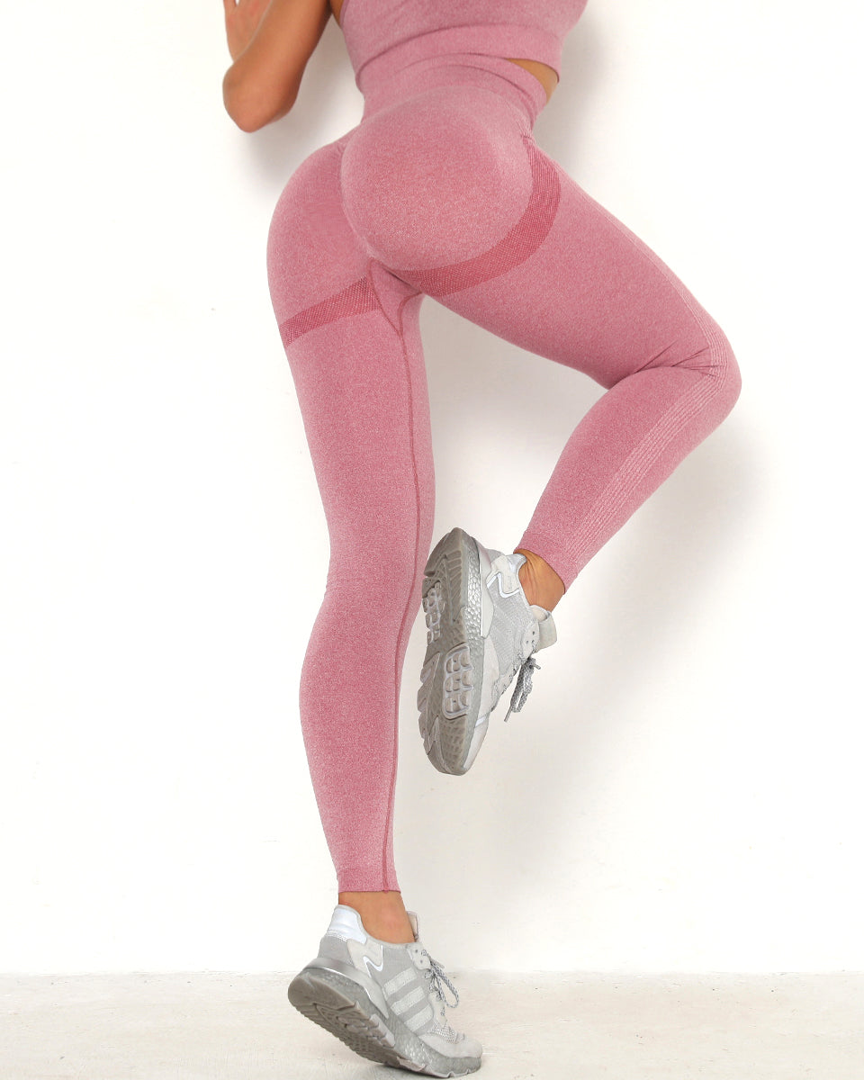 Amplify Scrunch Seamless Leggings - Pink – Amelia Activewear