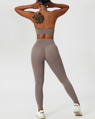 Adalee Sports Bra - Taupe