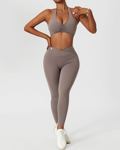 Adalee Sports Bra - Taupe