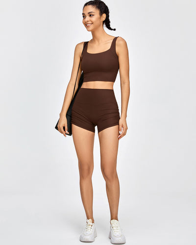 Alena Seamless Shorts - Brown