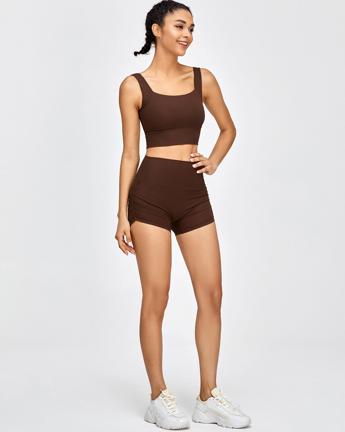 Alena Seamless Shorts - Brown