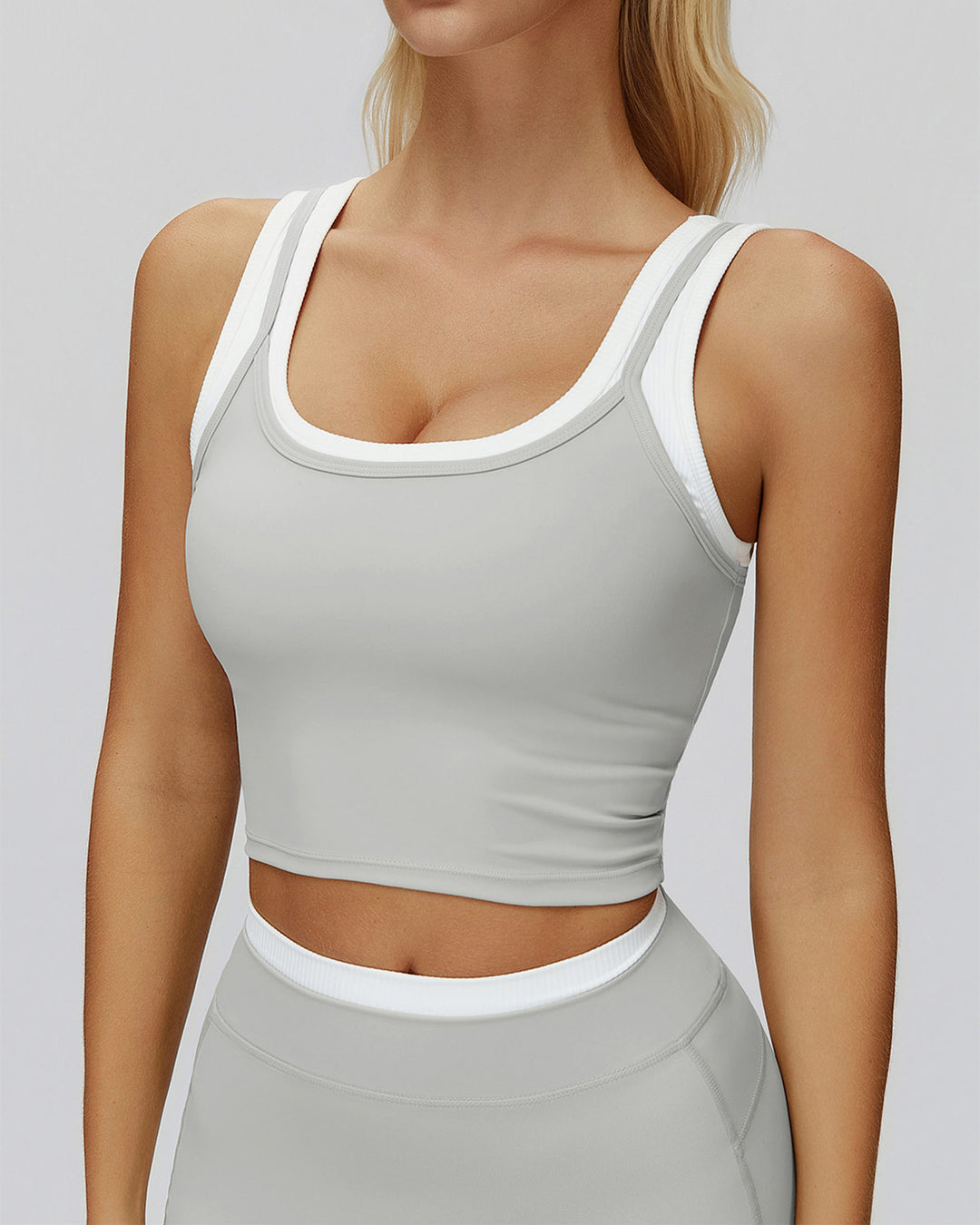 Alessia Crop Top - Grey