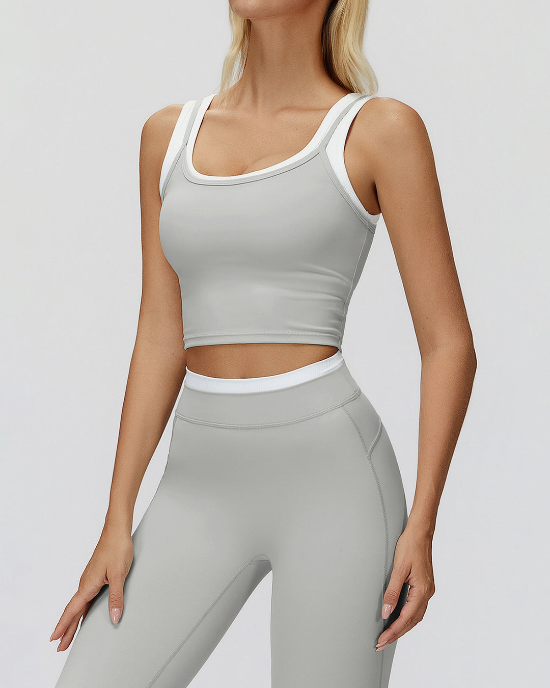 Alessia Crop Top - Grey