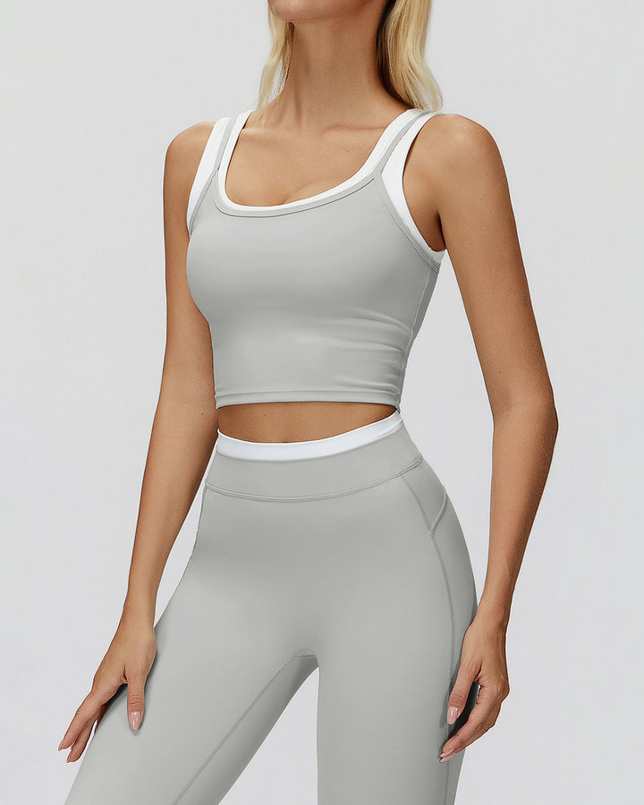 Alessia Crop Top - Grey