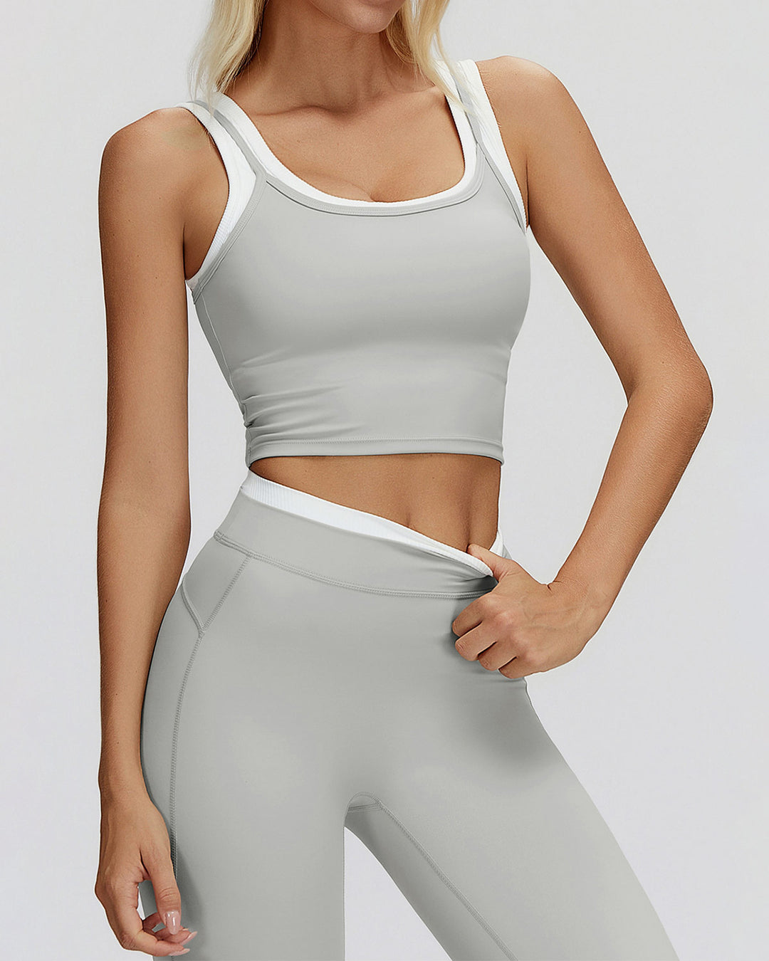 Alessia Crop Top - Grey