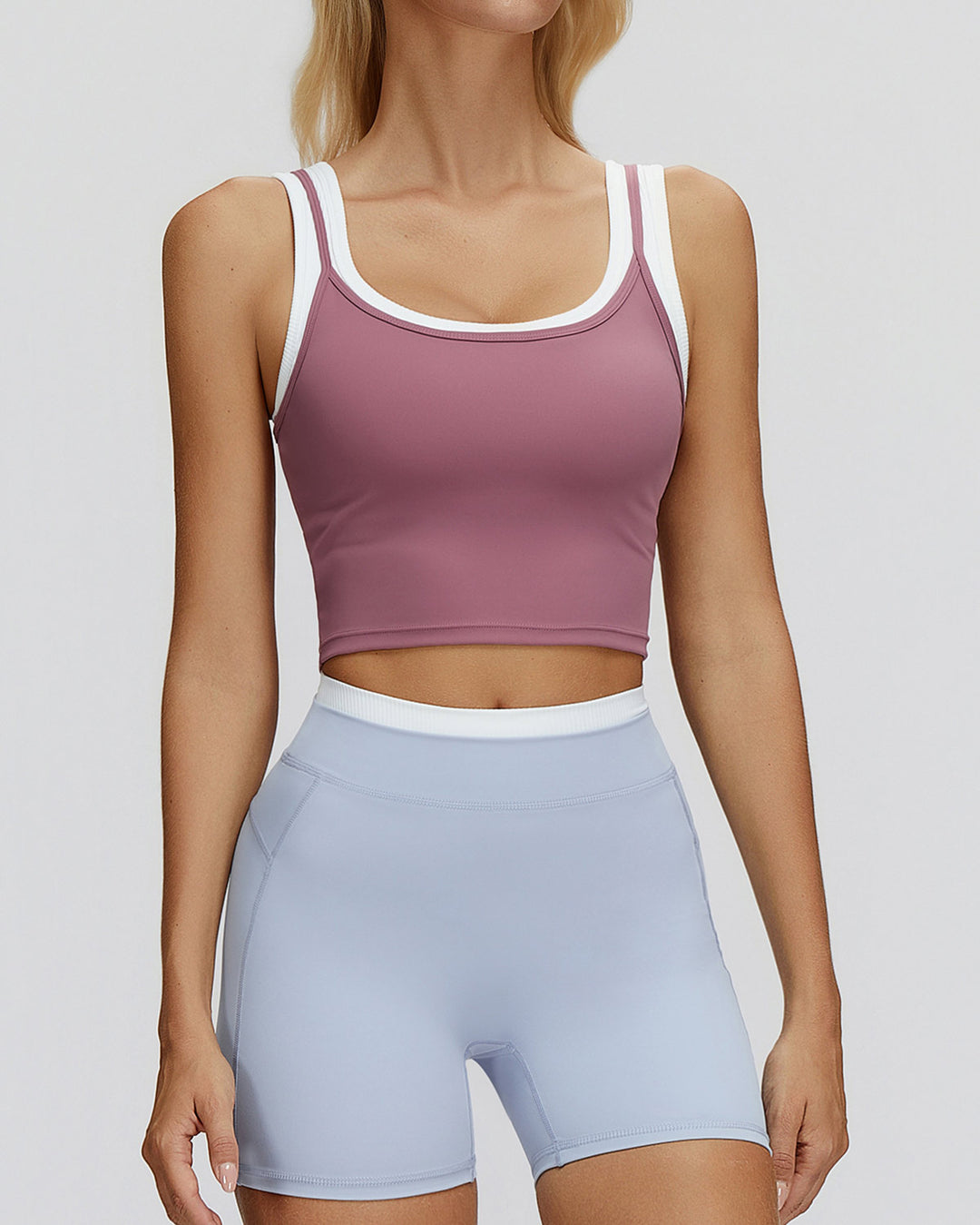 Alessia Crop Top - Old Rose