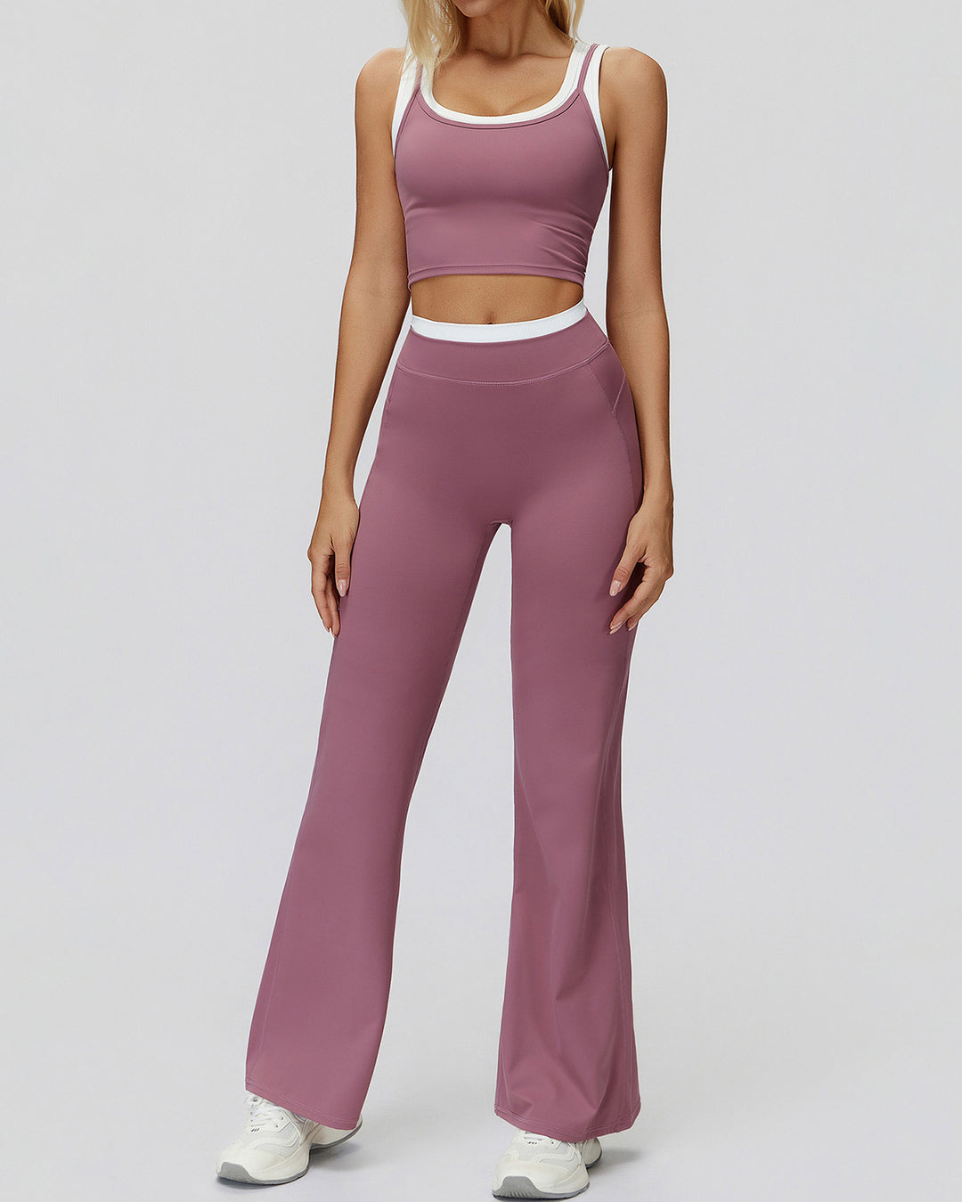 Alessia Crop Top - Old Rose