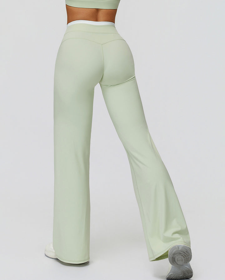 Alessia Flare Leggings - Green
