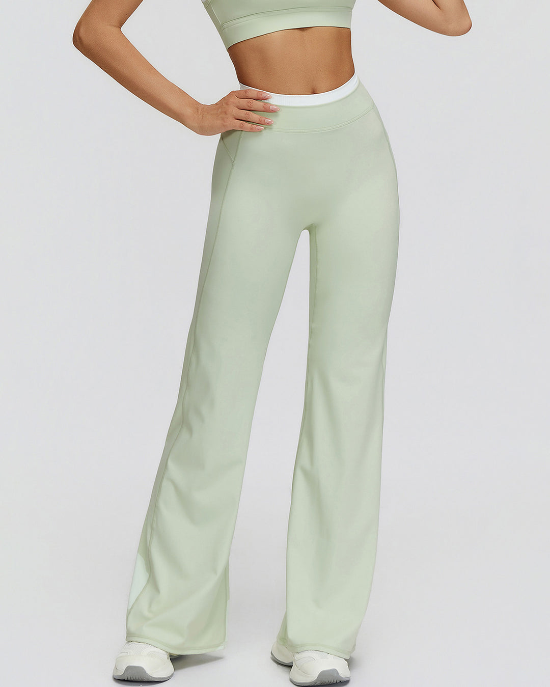 Alessia Flare Leggings - Green