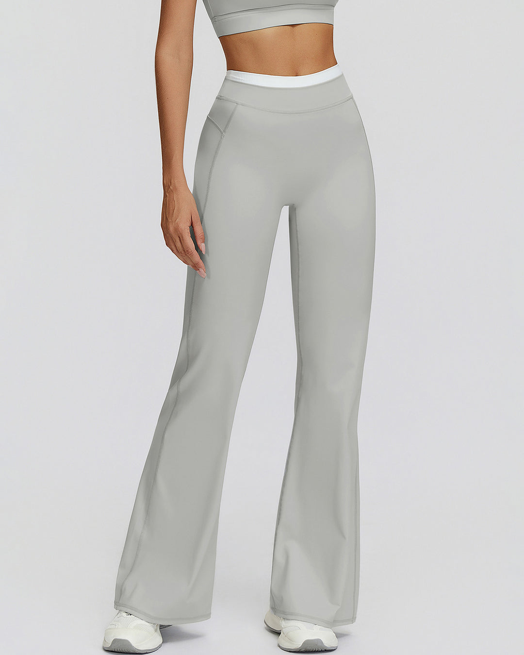 Alessia Flare Leggings - Grey