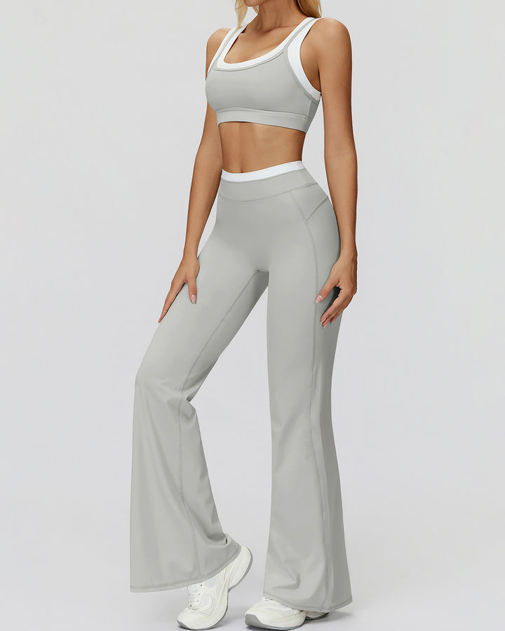 Alessia Flare Leggings - Grey