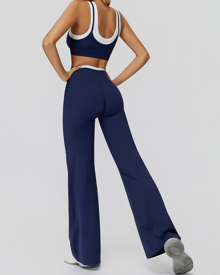 Alessia Flare Leggings - Navy