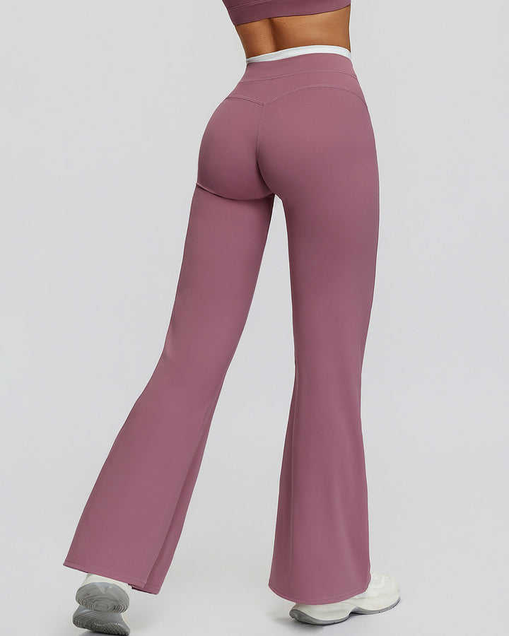 Alessia Flare Leggings - Old Rose