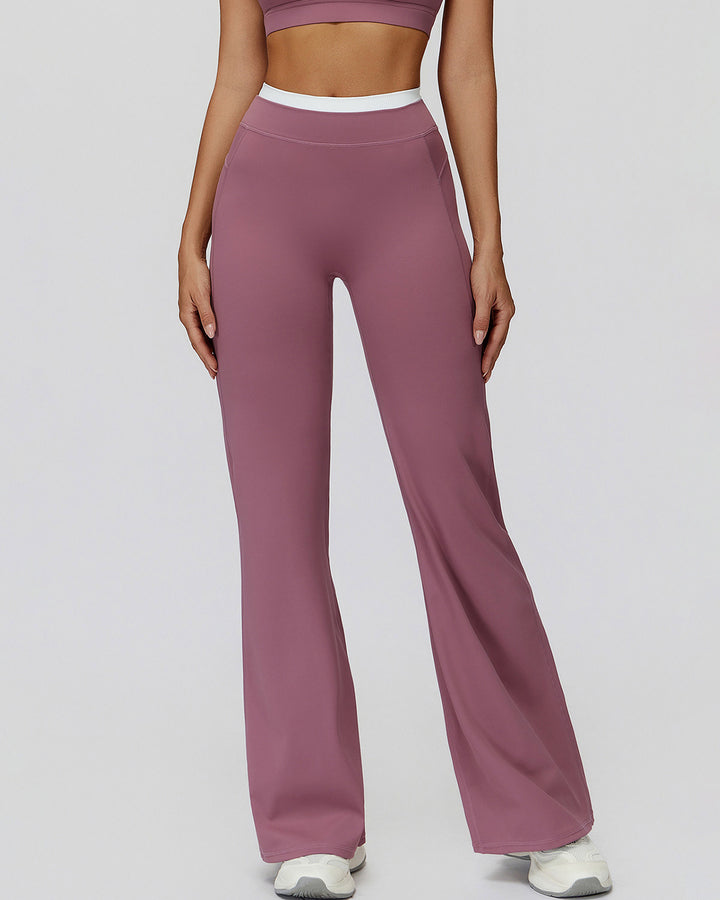 Alessia Flare Leggings - Old Rose