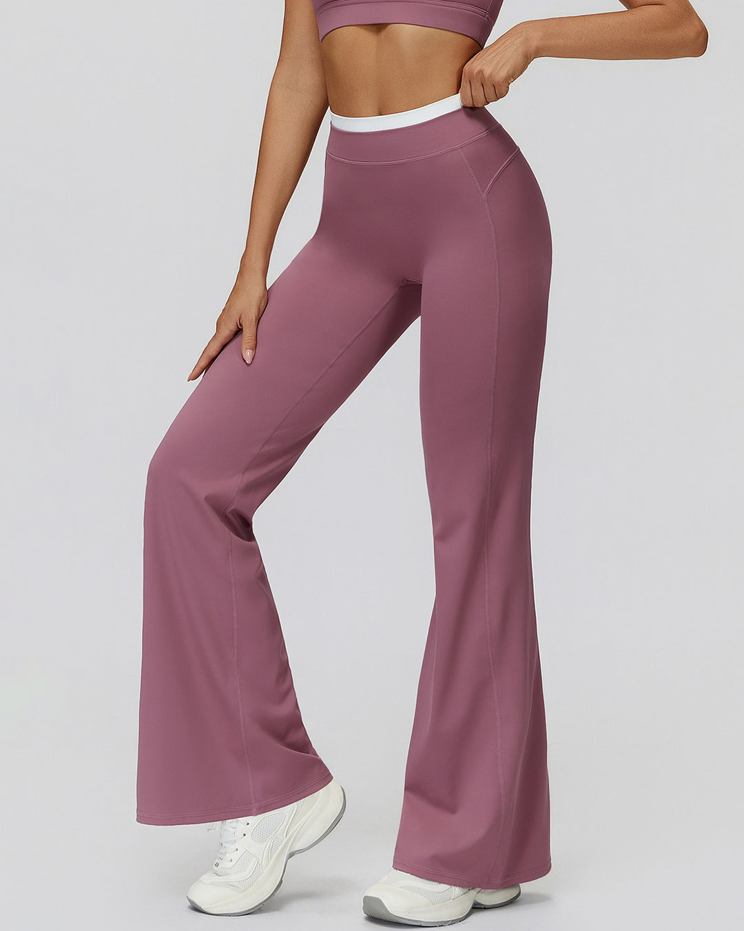 Alessia Flare Leggings - Old Rose