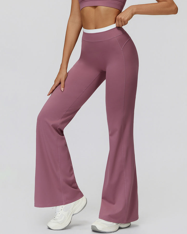 Alessia Flare Leggings - Old Rose