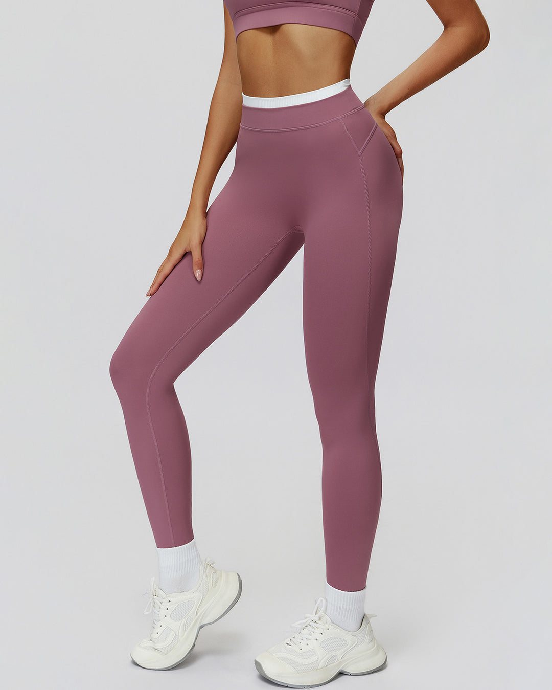 Alessia Seamless Leggings - Old Rose