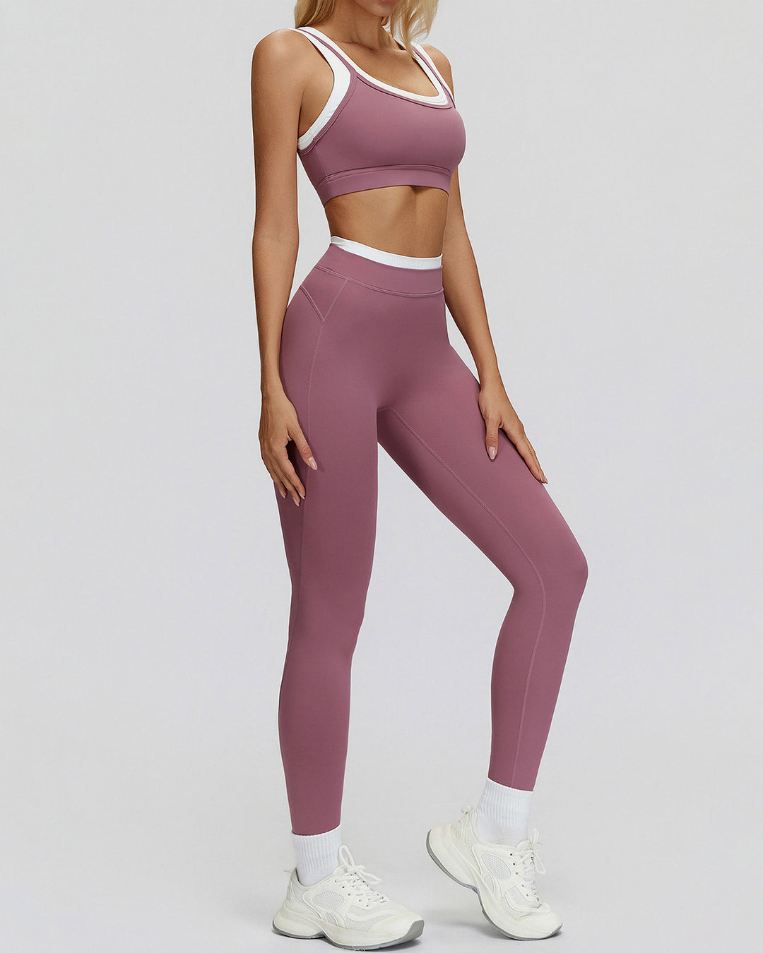 Alessia Seamless Leggings - Old Rose