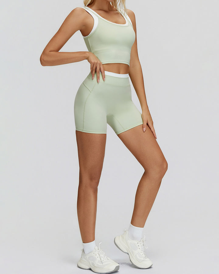Alessia Seamless Shorts - Green