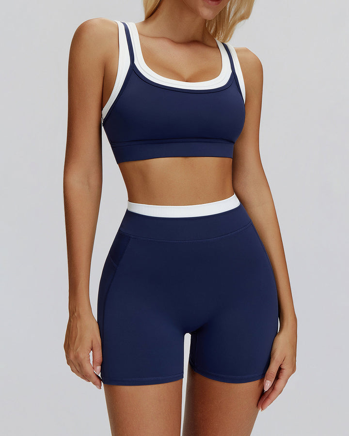 Alessia Sports Bra - Navy