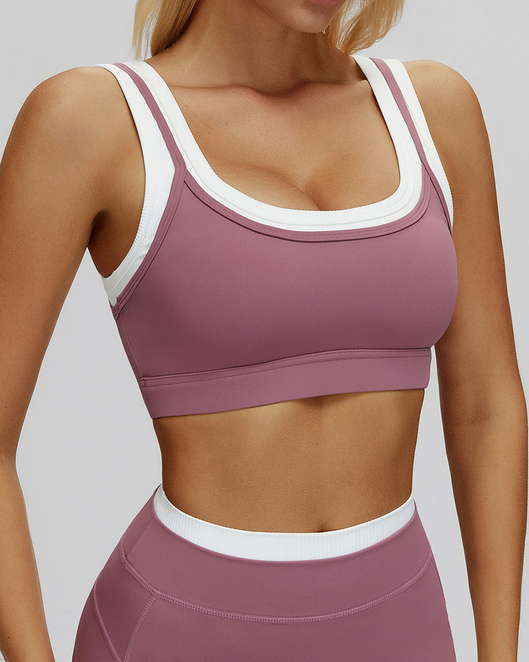 Alessia Sports Bra - Old Rose