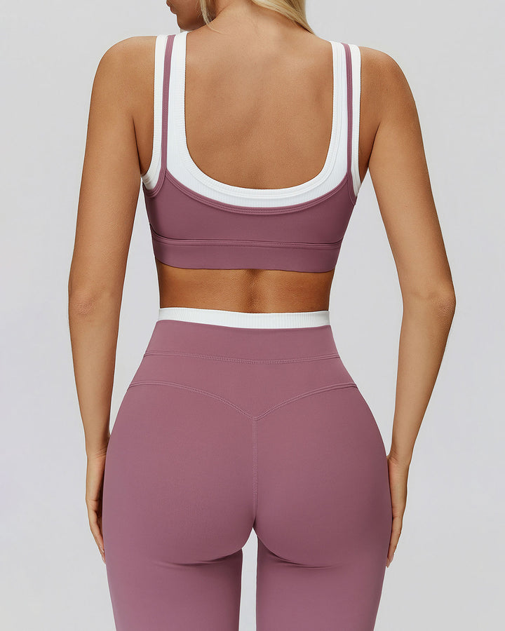 Alessia Sports Bra - Old Rose