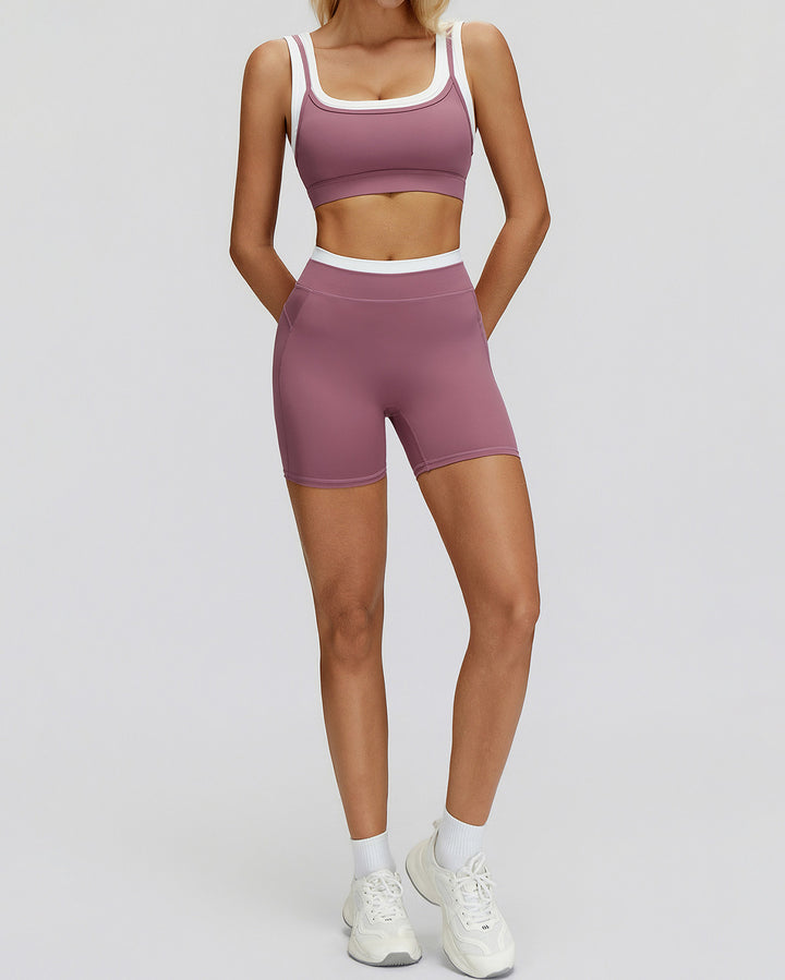 Alessia Sports Bra - Old Rose