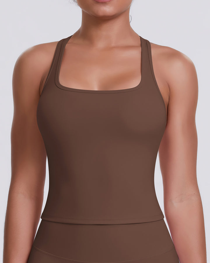 Alina Crop Top - Brown