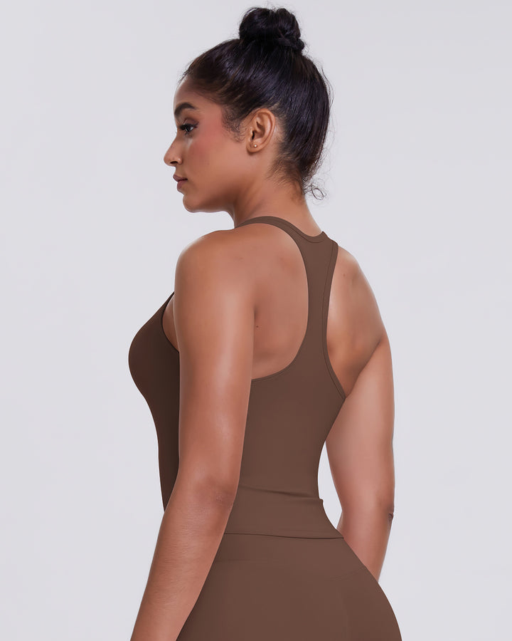 Alina Crop Top - Brown