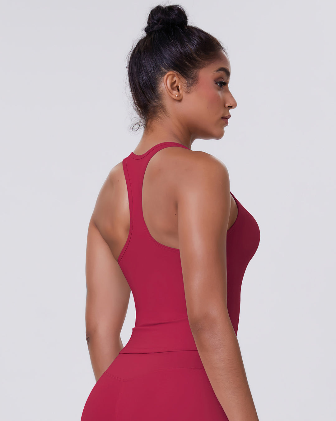 Alina Crop Top - Cerise