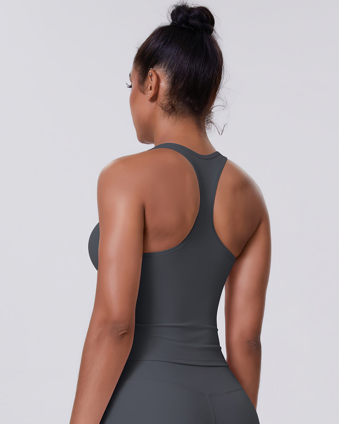 Alina Crop Top - Dark Grey