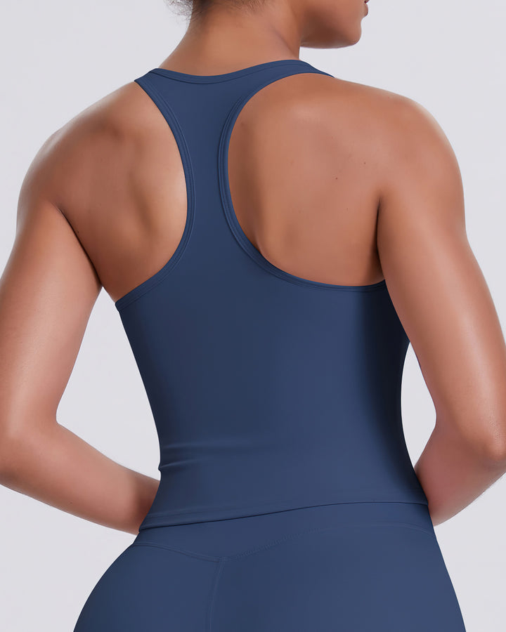 Alina Crop Top - Navy