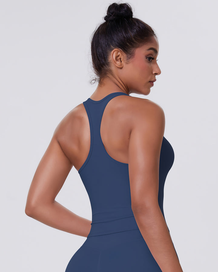 Alina Crop Top - Navy