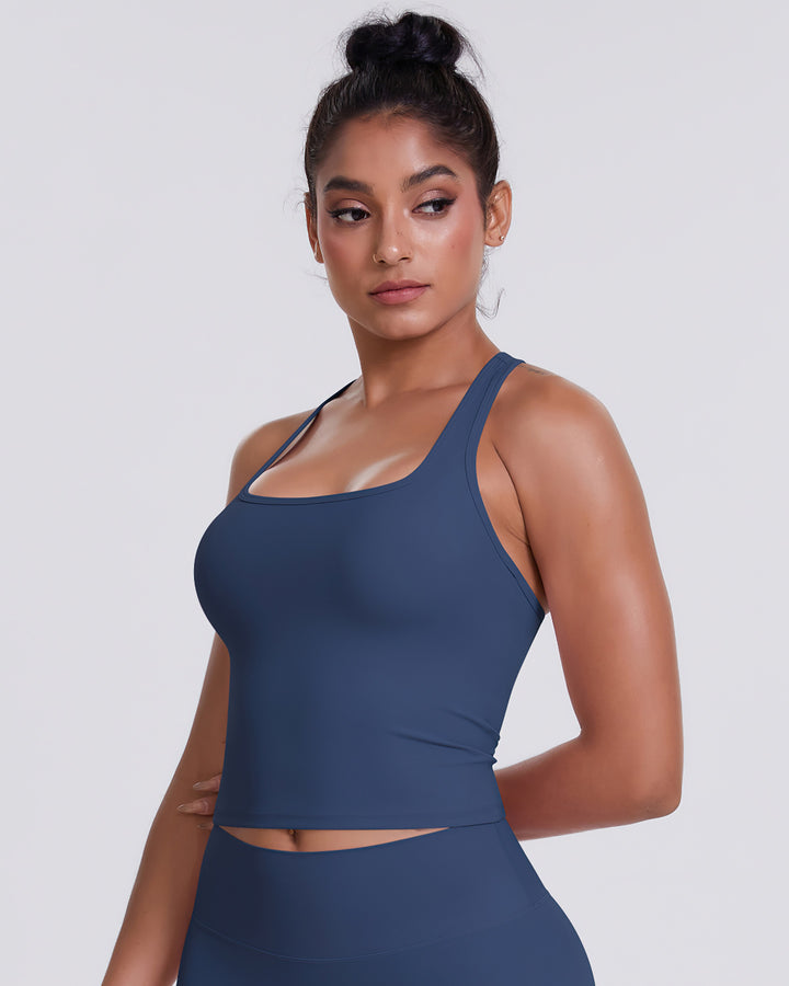 Alina Crop Top - Navy