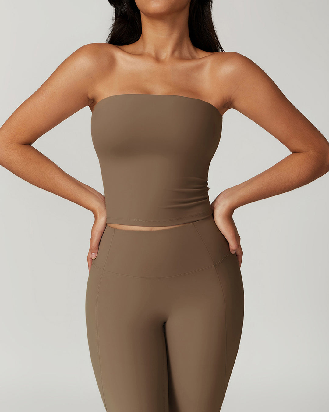 Allegra Tube Top - Brown