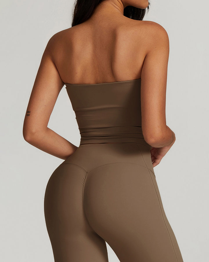 Allegra Tube Top - Brown