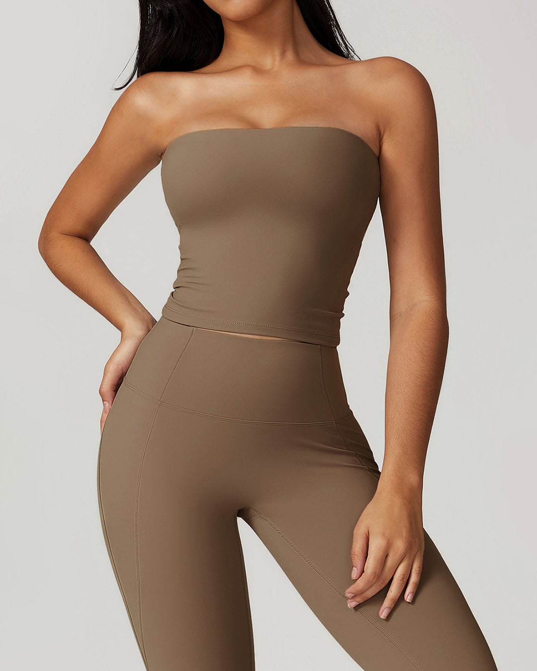 Allegra Tube Top - Brown