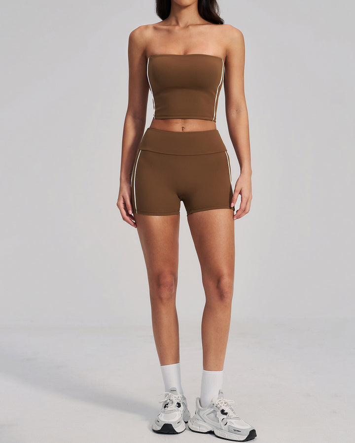 Alora Crop Top - Brown