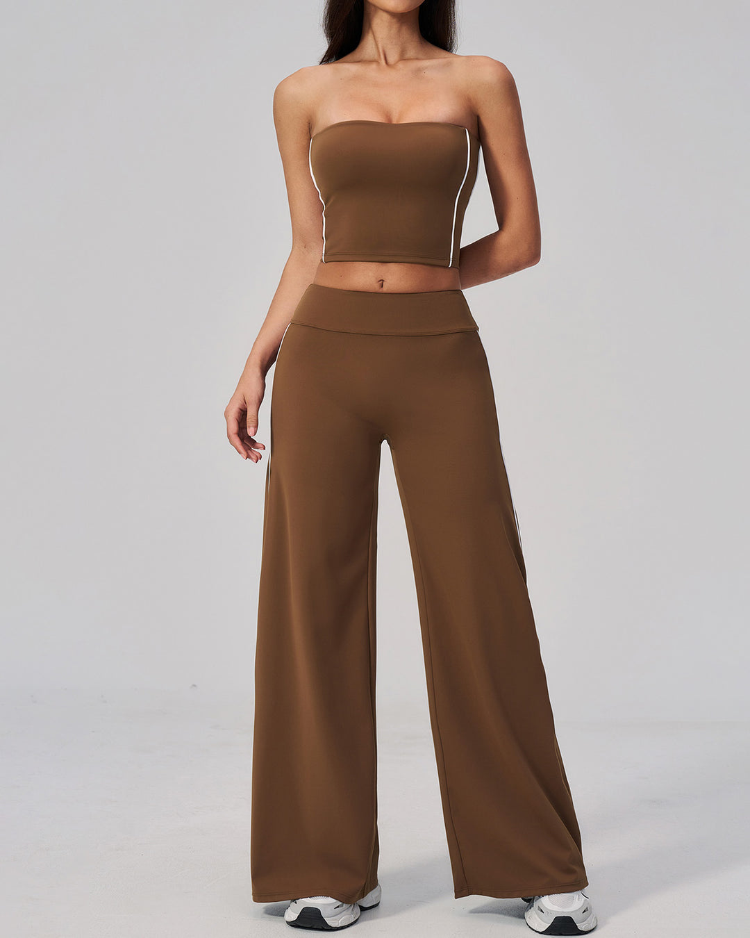 Alora Crop Top - Brown