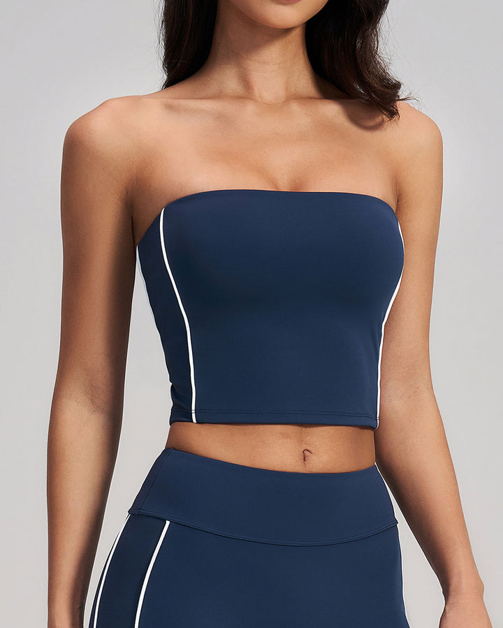 Alora Crop Top - Navy