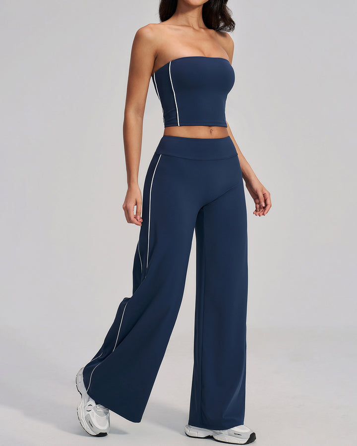 Alora Crop Top - Navy