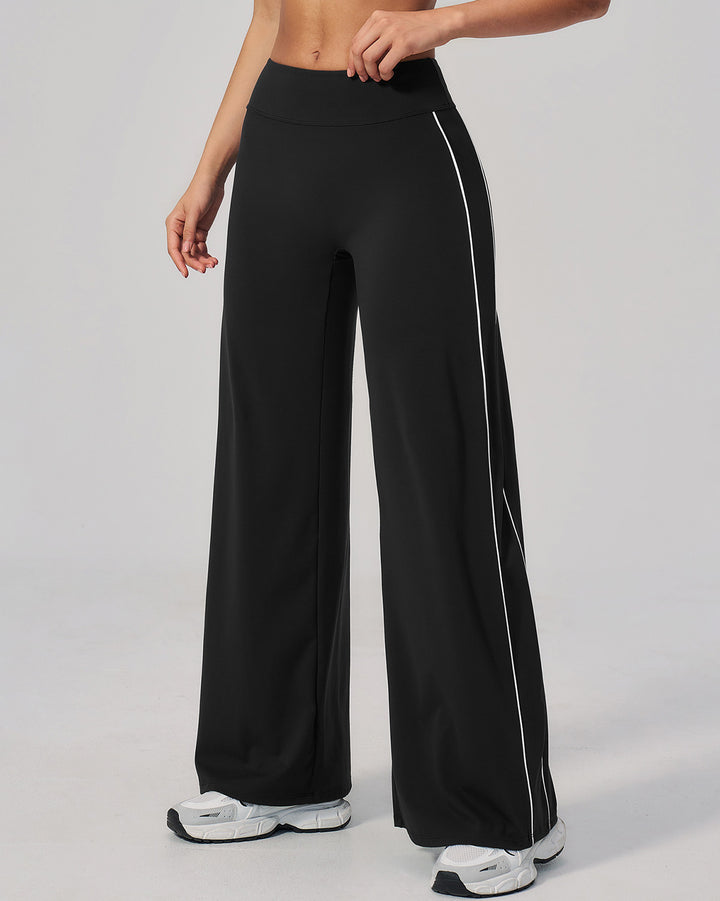 Alora Flare Leggings - Black White