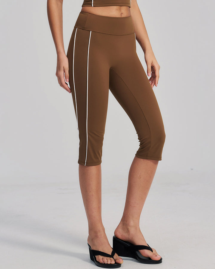Alora Seamless Capri - Brown