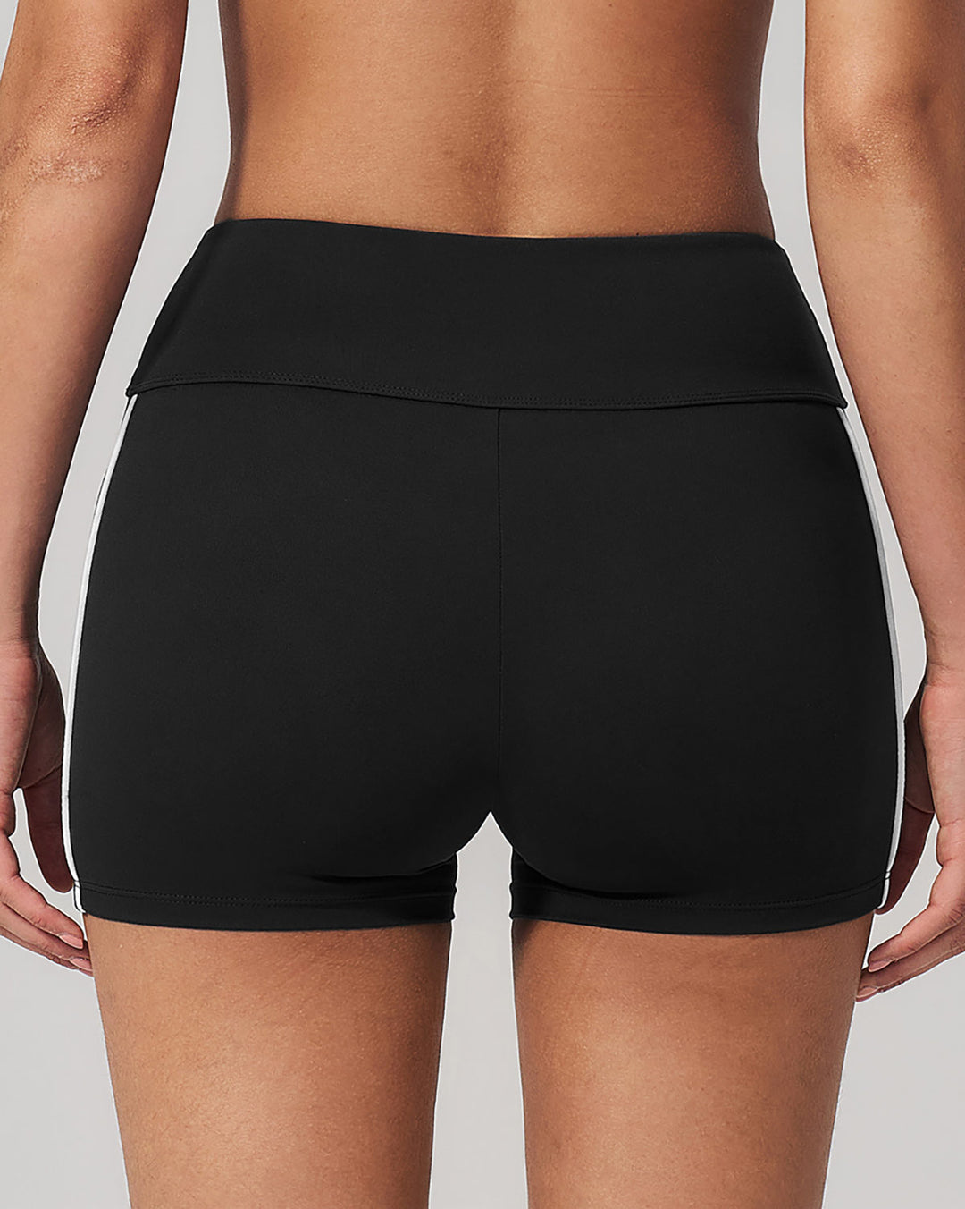 Alora Seamless Shorts - Black White