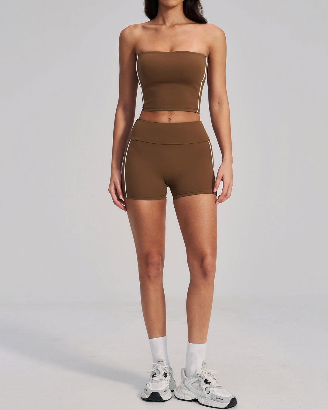 Alora Seamless Shorts - Brown