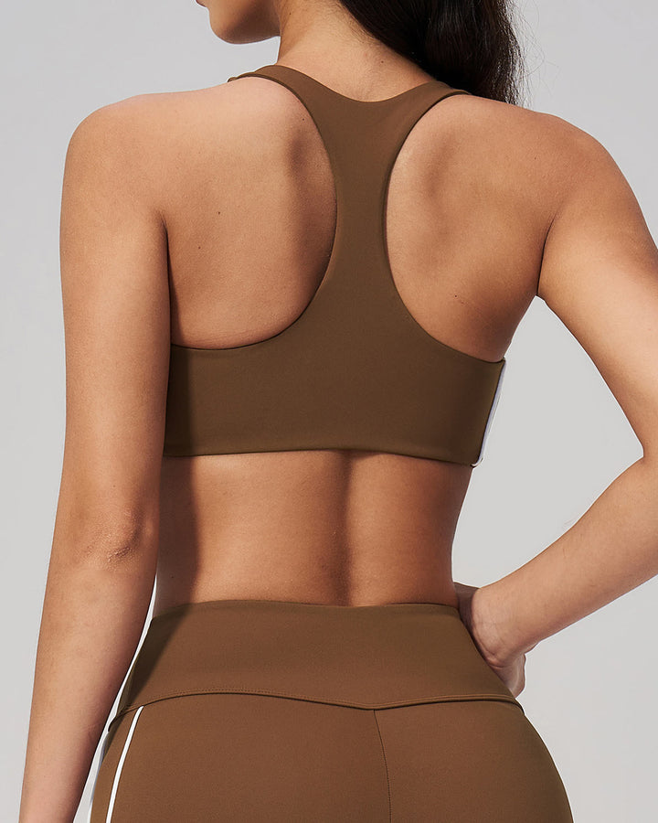 Alora Sports Bra - Brown