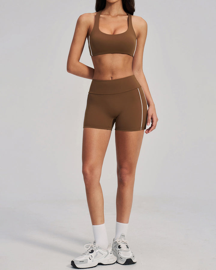 Alora Sports Bra - Brown