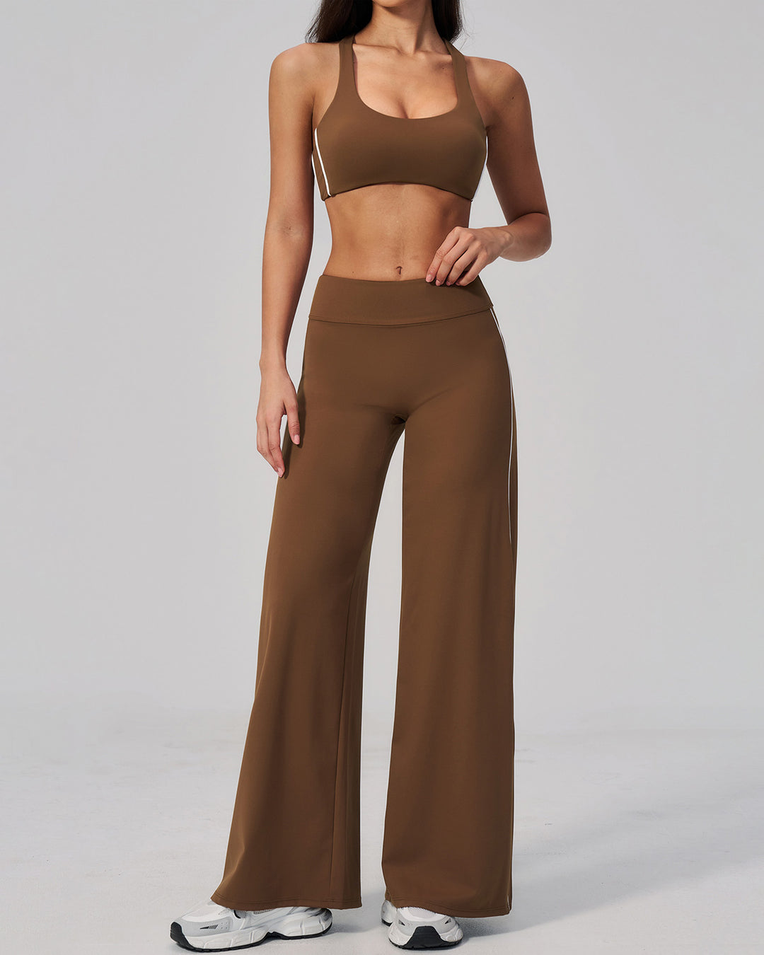 Alora Sports Bra - Brown