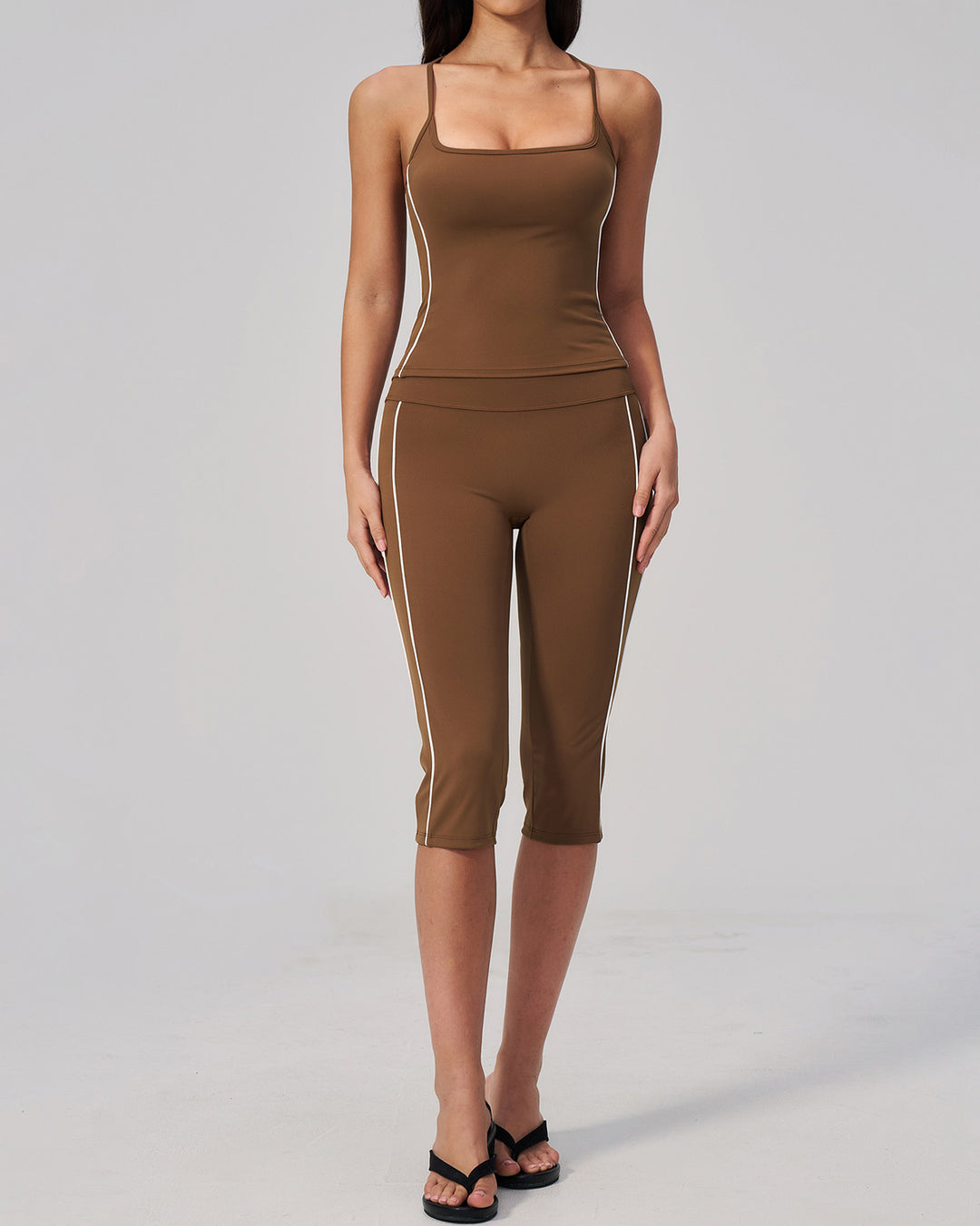 Alora Tank Top - Brown