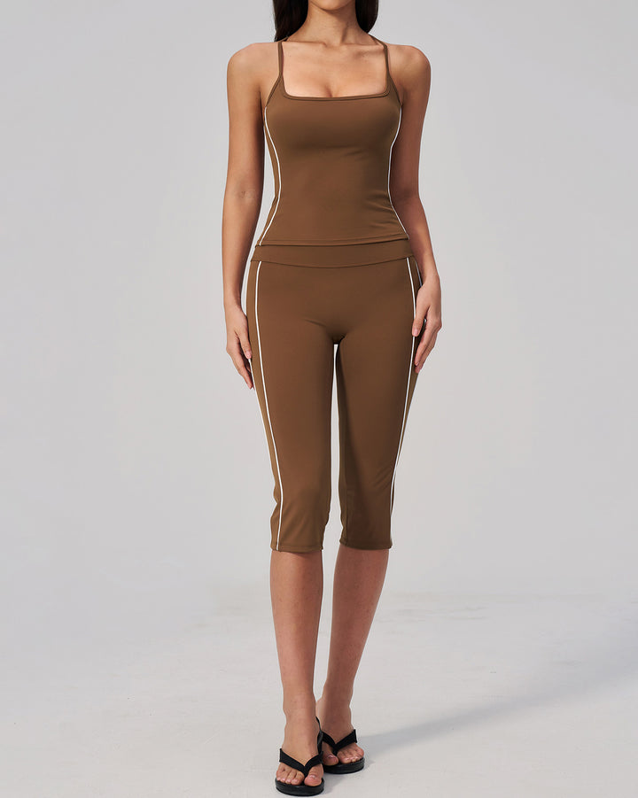 Alora Tank Top - Brown